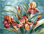Tapestry "Watercolor irises" (70*50)