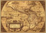 Панно "Карта сепия" (185х135)