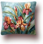 Pillowcase "Watercolor iris" (45x45)