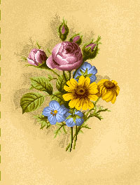 Гобеленовая картина "Бутоньерка (розы)" без рамы (панно). Размер гобелена 24х17 см.