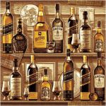 Панно "Виски сепия" (140х190)