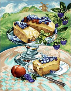 Гобеленовая картина "Дофине (десерт)" без рамы (панно). Размер картины 50х70 см.