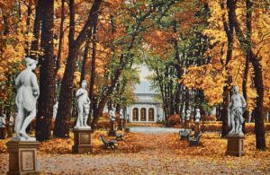 Картина гобелен "СПб Летний сад". Размер гобелена 55х35 см.