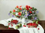 Цветы и ягоды (75х50) о/б
